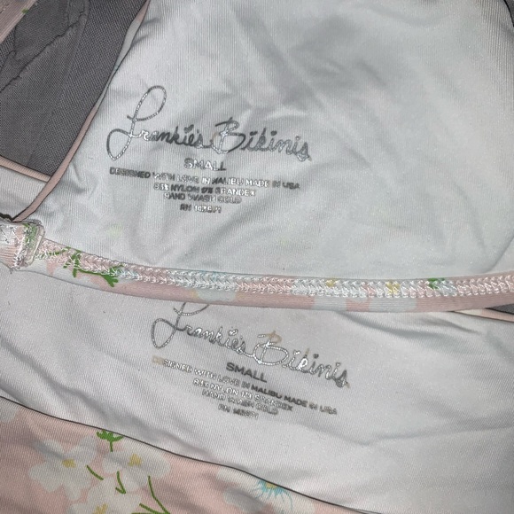 Frankies bikinis pink pansies set - Picture 3 of 4